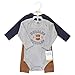 Hudson Baby Unisex Baby Long-Sleeve Bodysuits and Pants, Football Huddles Long-Sleeve, Newborn