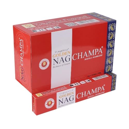 Incienso Golden Nag Champa Rojo 15 Gr