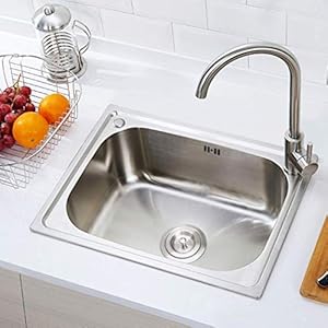 SWASTIK Stainless Steel Kitchen Sink Waste Coupling with Removable Basket and Pull Up Lock (Size: 110 X 90 X 75 MM) Pack of 2