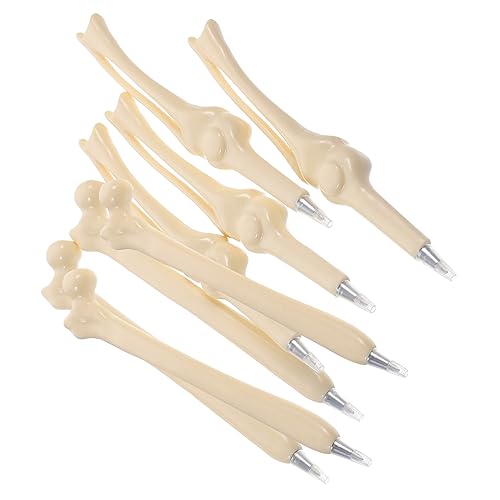DIYEAH 8piezas Bolígrafo Forma De Hueso Bolígrafos De Hueso Creativos Material De Oficina Gótico Para Fiestas Decorativos Para Estudiantes Caja