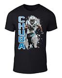 DTGVirgil Black Carolina Chuba Hubbard Spray Paint Style Throwback Style T-Shirt Men's Adult XL