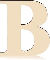 Vista 1 de Letras de madera en blanco de 12 pulgadas, letras de madera sin terminar de 1/4 pulgadas de grosor, letras decorativas del alfabeto para decoración