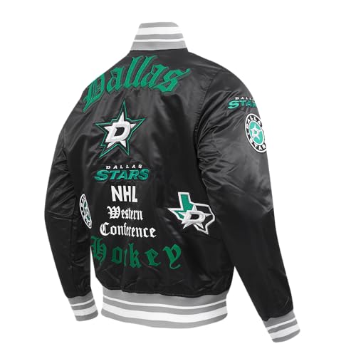 Image of Pro Standard Mens NHL Old English Satin Jacket