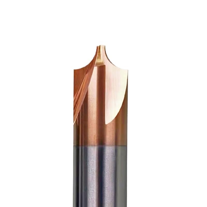 1 stücke Hartmetall Radius Ecke Abrundung Cutter Ende Mühle CNC Werkzeug innere R1 R2 R3 Anfasen Außerhalb Radien Viertel kreis Router Bit(R2x6Dx50L,Coated-BB2055)