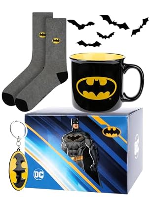 soxo DC Comics Batman Superman Calcetines Hombre Divertidos + Taza + Llavero Regalos Originales 40-45 Batman | Ya disponible en tu tienda friki favorita! En mundofriki.es! soxo DC Comics Batman Superman Calcetines Hombre Divertidos + Taza + Llavero Regalos Originales 40-45 Batman | Ya disponible en tu tienda friki favorita! En mundofriki.es!