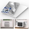 Wintcomfort Window Air Conditioner Insulated Foam Panels with Aluminum Foil, Waterproof Window AC Surround Insulation Panel with Top Seal Strip for Indoor Window AC Unit, Reflected Sunlight & Heat