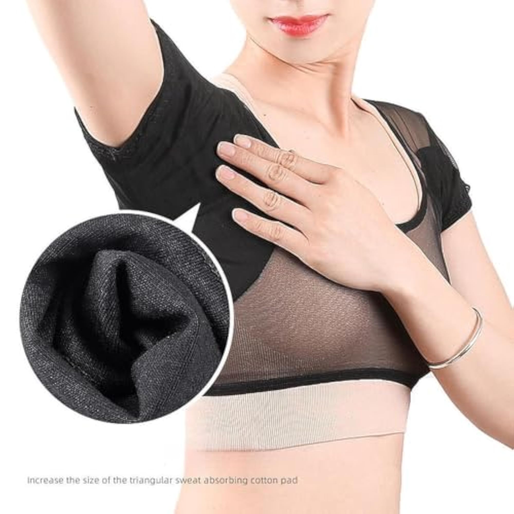 Underarm Sweat Vest for Fitness, Black