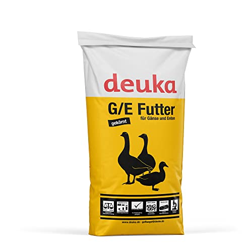 deuka G/E Futter 25kg | Gänsefutter | Entenfutter | Futter für Gänse und Enten gekörnt | Alleinfuttermittel | Reifefutter | Erhaltungsfutter | Mastfutter für Wassergeflügel
