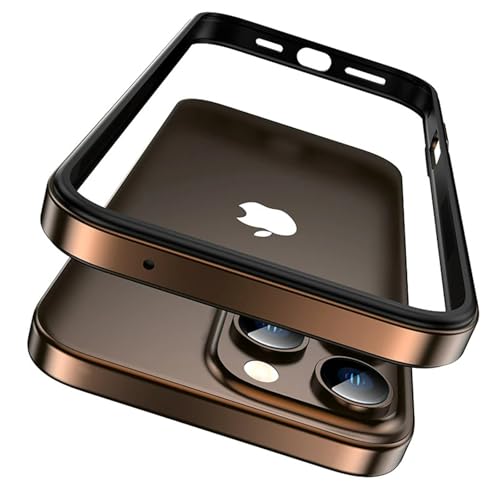 Funda iPhone 16 Plus ultrafina contra caídas con marco de metal y tacto interior suave