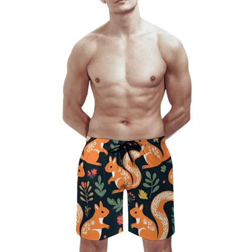 Casual Quick Dry Elastic Waist Swimwear Casual Board Shorts with Drawstring Summer Quick Dry Board Shorts3