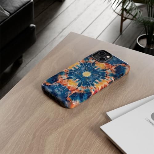 Coque iPhone 14 Plus bleu mandala bohème pour sublimer vos sorties - 4