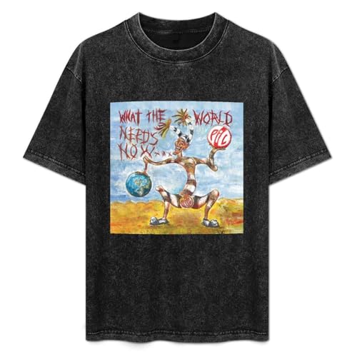 PIL What The World Needs Now Mens T-Shirt Black Graphic Unisex Tee Shirt XXL