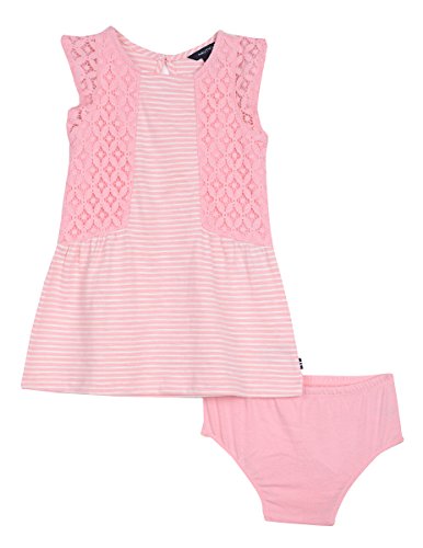 Nautica Baby Girls' Stripe Slub Jersey Dress