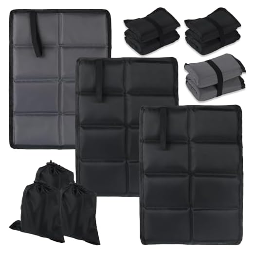 RUGLAMZHIP Pacco da 3 Cuscini Termici Pieghevoli per Seduta, Cuscini Esterni Impermeabili, Sottomaterassi Pieghevoli, Cuscini Portatili per Bambini per Campeggio all'aperto e Trekking