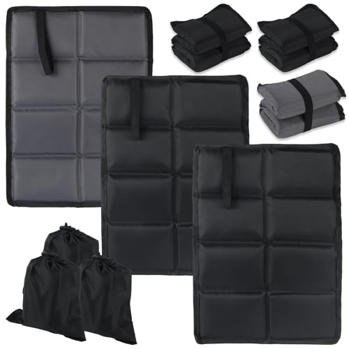 RUGLAMZHIP Pacco da 3 Cuscini Termici Pieghevoli per Seduta, Cuscini Esterni Impermeabili, Sottomaterassi Pieghevoli, Cuscini Portatili per Bambini per Campeggio all'aperto e Trekking