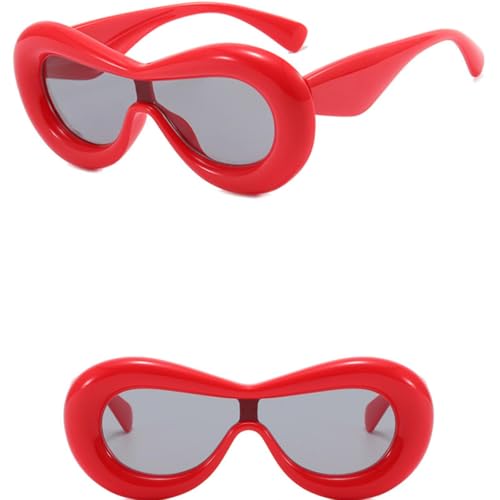 Fashion Sunglasses Women Men Trendy One-piece Sun Glasses Punk Party Summer Traveling Uv4004