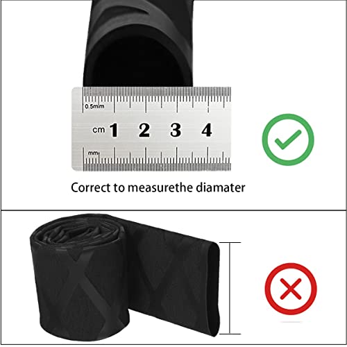 Weilan 35Mm X-Tube Heat Shrink Sleeve Wrap Tubing For Fishing Rod Grips With Non Slip Waterproof And Insulation Lengths Durable Repair39(1M,Black) #TOP1