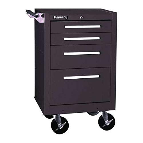 Kennedy Manufacturing 21040B K1800 Series 21in 4-Drawer Industrial Roller Cabinet, Ball-Bearing Slides, Tubular Lock, Brown