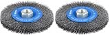 Bosch 1x PRO Steel Longlife Scheibenbürste, gewellter Draht für kleine Winkelschleifer und M14-Gewinde (für Stahl, Ø 115 mm, Professional Zubehör Kleiner Winkelschleifer) (Packung mit 2)