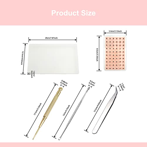 Ear Seeds Acupuncture Kit 600 Pcsear Press Seeds With Acupuncture Needle Ear Points Chart Guide Tweezer For Beginners Relief Facial Tools #TOP1