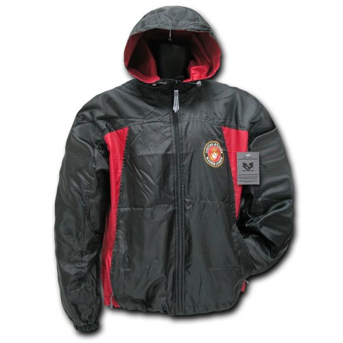Rapiddominance Marines 2 Tone Windbreaker, Black, Medium