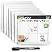 mcSquares Stickies Dry-Erase Sticky Notes. Reusable Whiteboard Stickers 5in x 5in 6 Pack. Never Buy Paper Post Notes Again, Its Eco-Friendly!