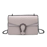 - [Design élégant] Le petit sac à bandoulière carré en forme de serpent pour femme est conçu pour être élégant, tendance et chic.