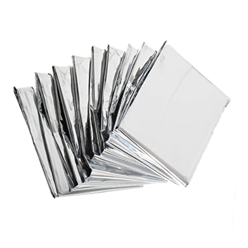 HAKIDZEL 5Pcs Heat Reflective Emergency Blanket Multi Use Film Warm Keeping Slices for Greenhouse Gardening Outdoor Survival
