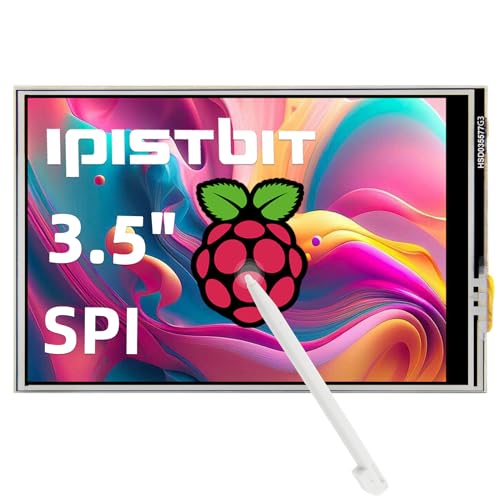 Image of 3.5 Inch Touch Screen, 480x320 TFT LCD SPI Display Panel for Raspberry Pi 5 /4B /3B+ /3B /2B /B+ /B(No HDMI)