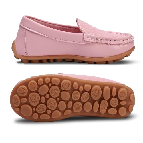 Image of Boys Girls Loafers Dress Flats Slip-On Oxford Casual Moccasins School Walking Boat Shoes(Toddler /Little Kid /Big Kid)