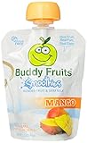 Buddy Fruits Blended Fruit and Skim Milk, Mango, 3.2-Ounce (Pack of 18)