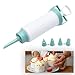 Produktbild Zuckerguss Spritze Spritzpistole zum Backen Garnier Krapfenspritze Spritztüllen Set Cremespritze Set Garnierspritze Garnierspritze Dessert Decorator Mit 5 Tüllen für Cupcakes Donut Kekse Gebäck