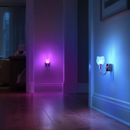 Image of DORESshop Night Light,Tulip Night Lights Plug into Wall 2 Pack