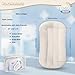 Baby Lounger - Baby Lounger for Newborn, 0-24 Months, Infant Lounger for Home and Travel, Soft Cotton, Baby Nest Lounger, Newborn Babies Essentials Gifts, White (Lounger Cover Included)