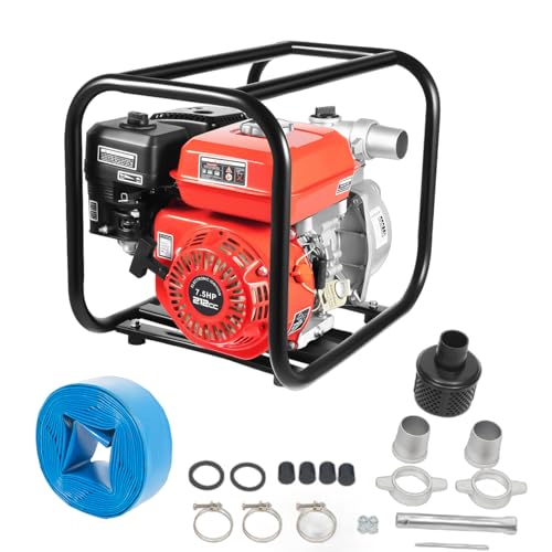 212CC 7.5HP Gas Water Pump with 24-ft Hose