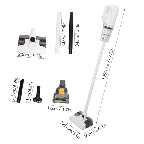 Yosoo 43000pa Strong Suction, Stick Vacuum Cleaner Mop Combo, Powerful for Hard Floor, Carpet, with Wet Mop, Dust Blowing Function, Cordless Vacuum Blower for Home