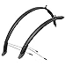 M-Wave Unisex's Max ll F+R Mudguard Set, Black, 28-Inch