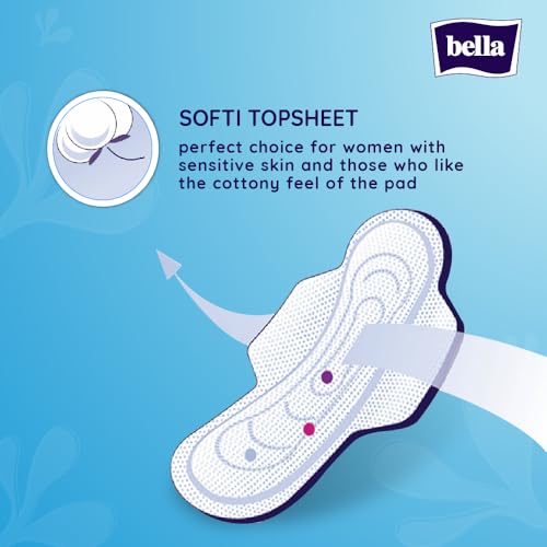 Bella Classic Maxi Softi Pads For Women|Sanitary Napkins|For Sensitive Skin|28 Cm Long|With Wings|Breathable|Extra Protective Zone|For Rash Free Period|Comfort Cussion|Pack Of... - Image 3