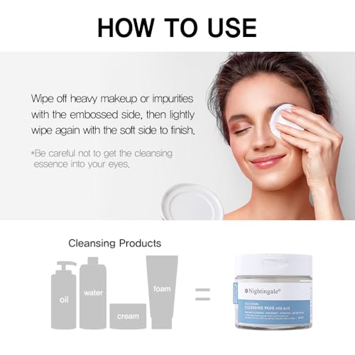 Nightingale-Daily-Derma-Cleansing-Pads-mild-acid-Exfoliating-Makeup-Remover-Pads-For-Facial-Remove-Fine-Dust-Makeup-For-Sensitive-Skin-Hypoallergenic-Vegan-Hypoallergenic-Korean-Skin-Care