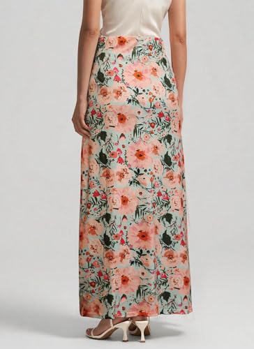 Women's Maxi Summer Skirt Elegant Trendy High Waist Ankle Length A line Printed Skirts4