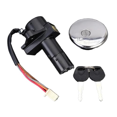 Bouchon de réservoir essence GN250 avec contacteur d'allumage et serrure de selle moto