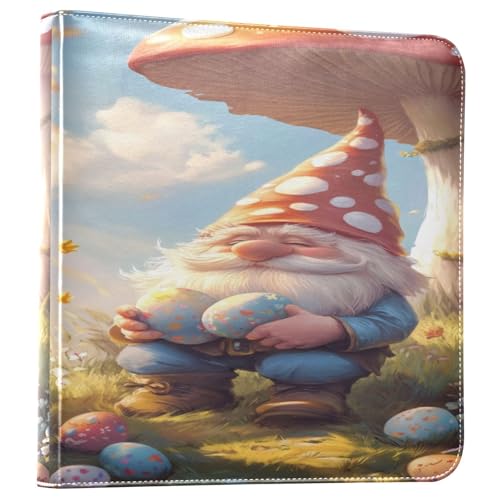 Álbum de Fotos DIY Auto adhesivo Scrapbook con diseño de Gnomos de Pascua bajo hongo, 3 anillos, 40 páginas, 8x10 para recuerdos miniatura 1