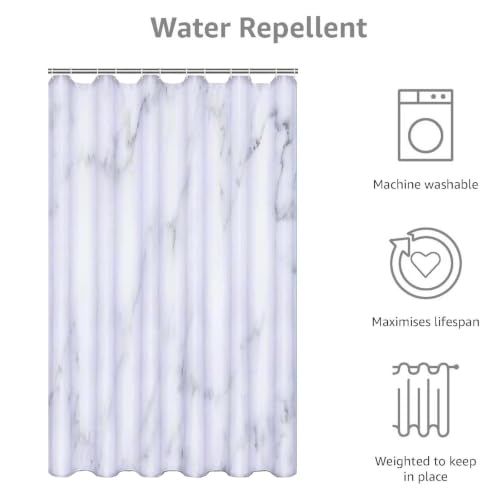 Rideau de douche beige en tissu polyester de qualité supérieure lavable - 3