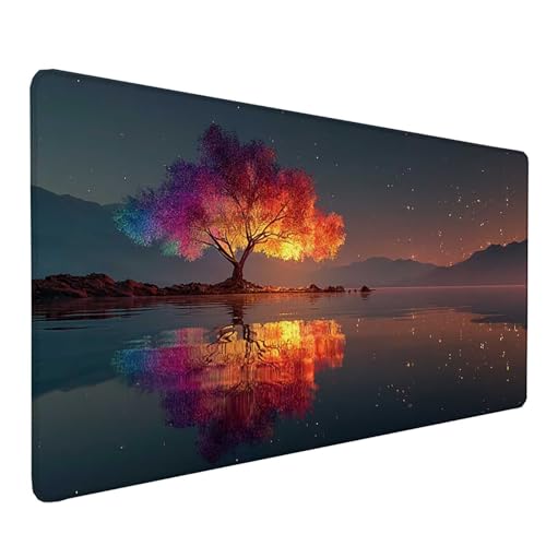 Tapis souris géant motif arbre idée cadeau femme esthétique pour bureau