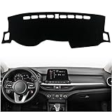 KEEGTBOX Dash Mat Cover Custom Interior Center Console Compatible with Kia Forte Sedan FE LXS EX GT 2019 2020 2021 2022 Dashboard mat Covers Accessories