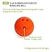 Champion Sports Rubberized Plastic Bowling Ball - 3 LB Orange