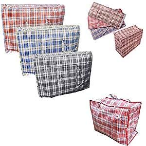 KAV Lot de 3 Grands Sacs de Rangement à Linge réutilisables avec Fermeture éclair 63 x 58 x 22 cm Cover
