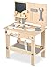 Produktbild Balinco WERKBANK Kinder Holz, Werkstatt mit Kinder Werkzeuge, Säge, Winkel, Schraubenzieher, Zahnräder, Schraubstock, Tafel, Zubehör, Holzspielzeug ab 3 Jahre