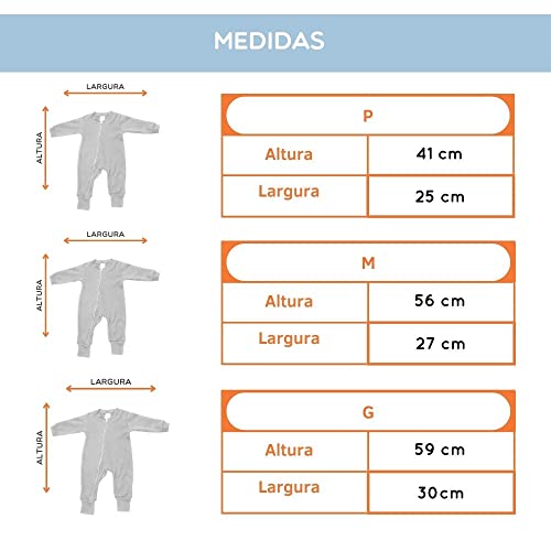 Macacao Bebe Suedine Com Zíper Menino Liso e Bordado Kit 3 Peças Para Menino 100% Algodão
