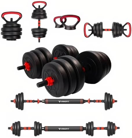 Barra Anilha Halter Kettlebell Kit Musculação Completo - 40kg